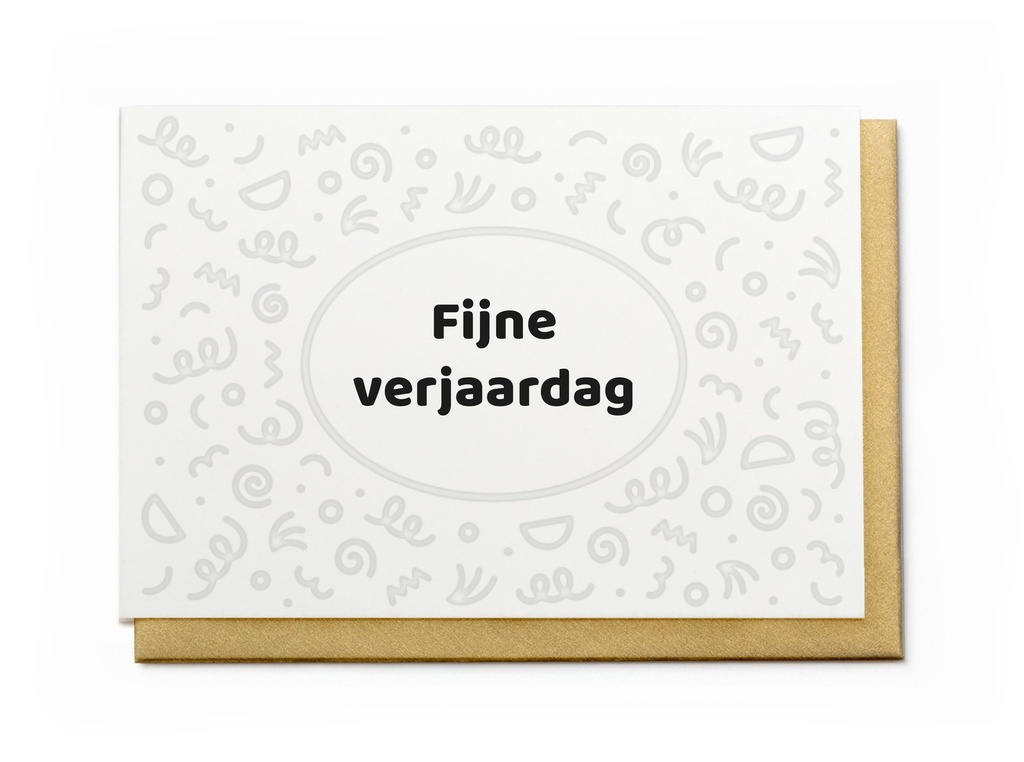 FIJNE VERJAARDAG