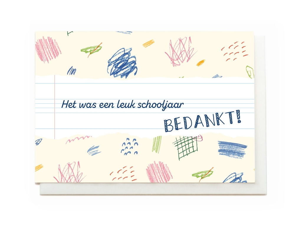 HET WAS EEN LEUK SCHOOLJAAR - BEDANKT!