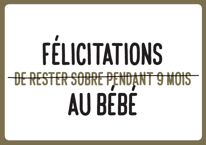 FÉLICITATIONS AU BÉBÉ