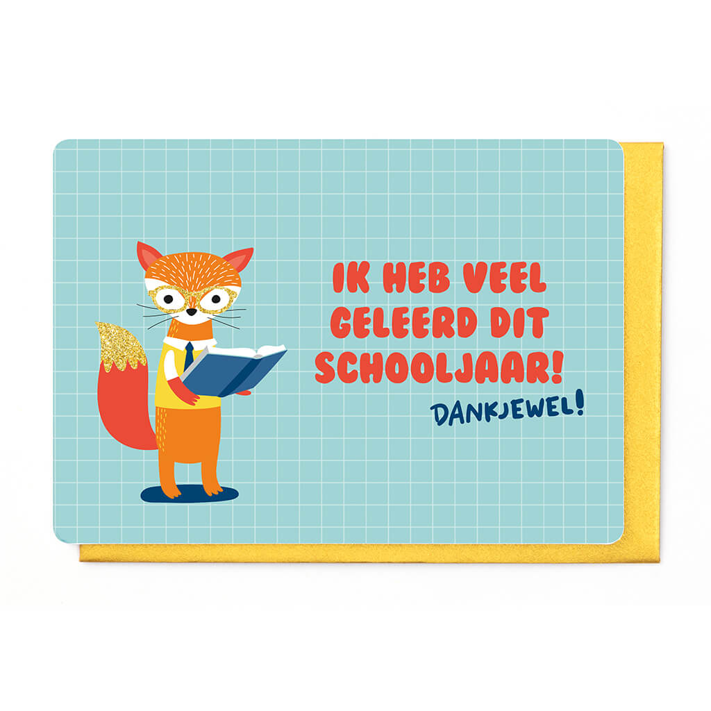 IK HEB VEEL GELEERD DIT SCHOOLJAAR - DANKJEWEL!