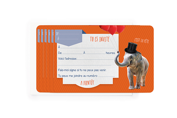 INVITATIONS ELEPHANT