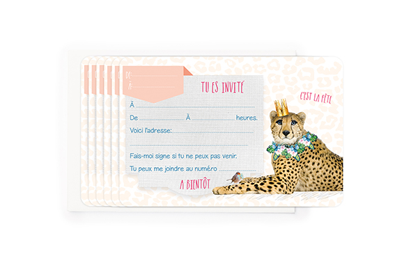 INVITATIONS LEOPARD