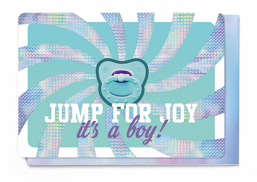 JUMP FOR JOY - IT'S A BOY