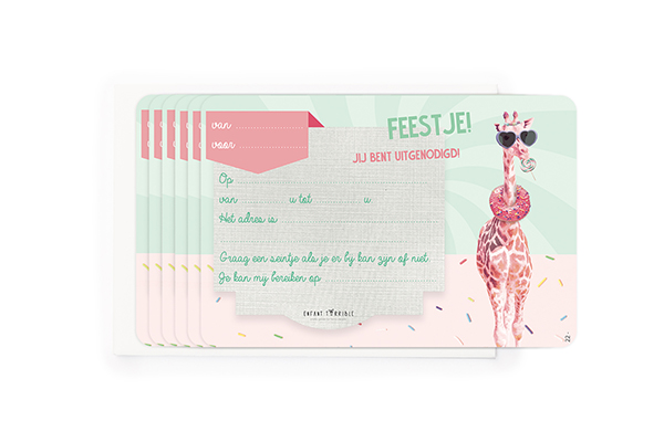 INVITATIONS 'CANDY GIRAF'