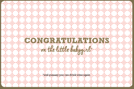 [N966] CONGRATULATIONS ON THE LITTLE BABYGIRL