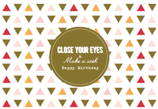 [SS2409] CLOSE YOUR EYES &amp; MAKE A WISH HAPPY BIRTHDAY