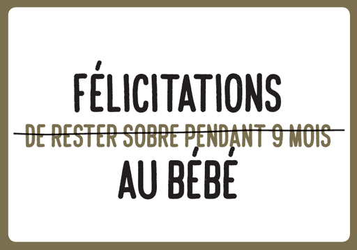 [LWFR5362] FÉLICITATIONS AU BÉBÉ