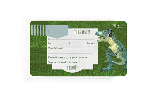 [INVFR003] INVITATIONS DINO