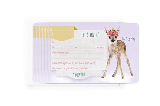 [INVFR005] INVITATIONS BAMBI