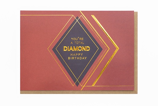 [O4123] YOU'RE A TOTAL DIAMOND - HAPPY BIRTHDAY