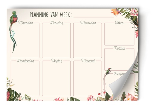 [WPL0247] WEEKPLANNER TROPICAL