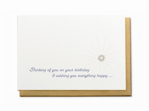 [OH8307] THINKING OF YOU ON YOUR BIRTHDAY &amp; WISHING YOU EVERYTHING HAPPY...