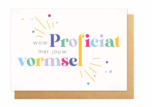 [C2212] WOW PROFICIAT MET JOUW VORMSEL